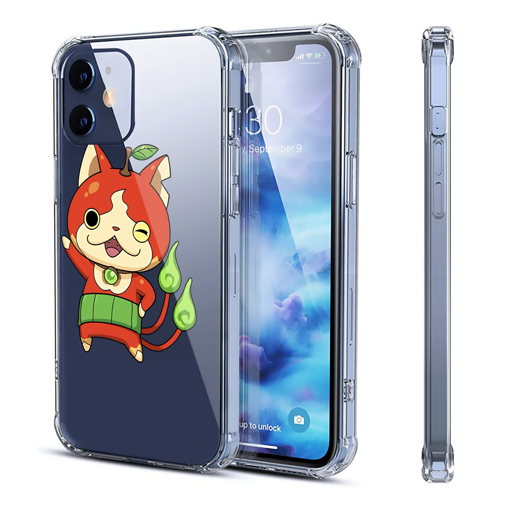 （画像用） 妖怪ウォッチ Yo-kai Watch 【iPhone 12シリーズ対応】透明スマホケース（クリアソフトケース）